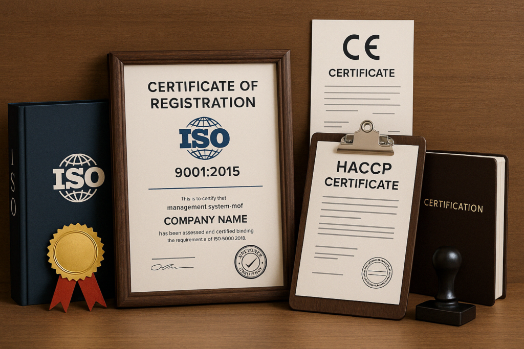 المعاییر الدولیه وأهمیه الحصول على الشهادات التخصصیه فی القطاع الصناعی