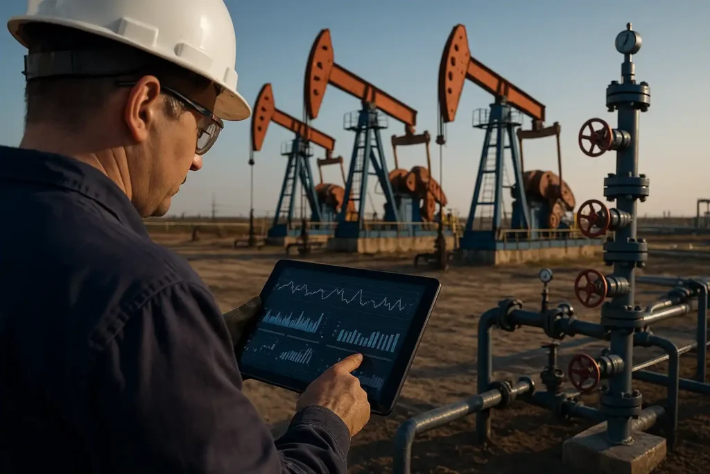 نقش تحلیل داده و IoT در بهینهسازی بهرهبرداری از میادین نفتی